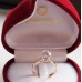 Ροζ χρυσό μονόπετρο δαχτυλίδι Κ14 με ζιργκόν